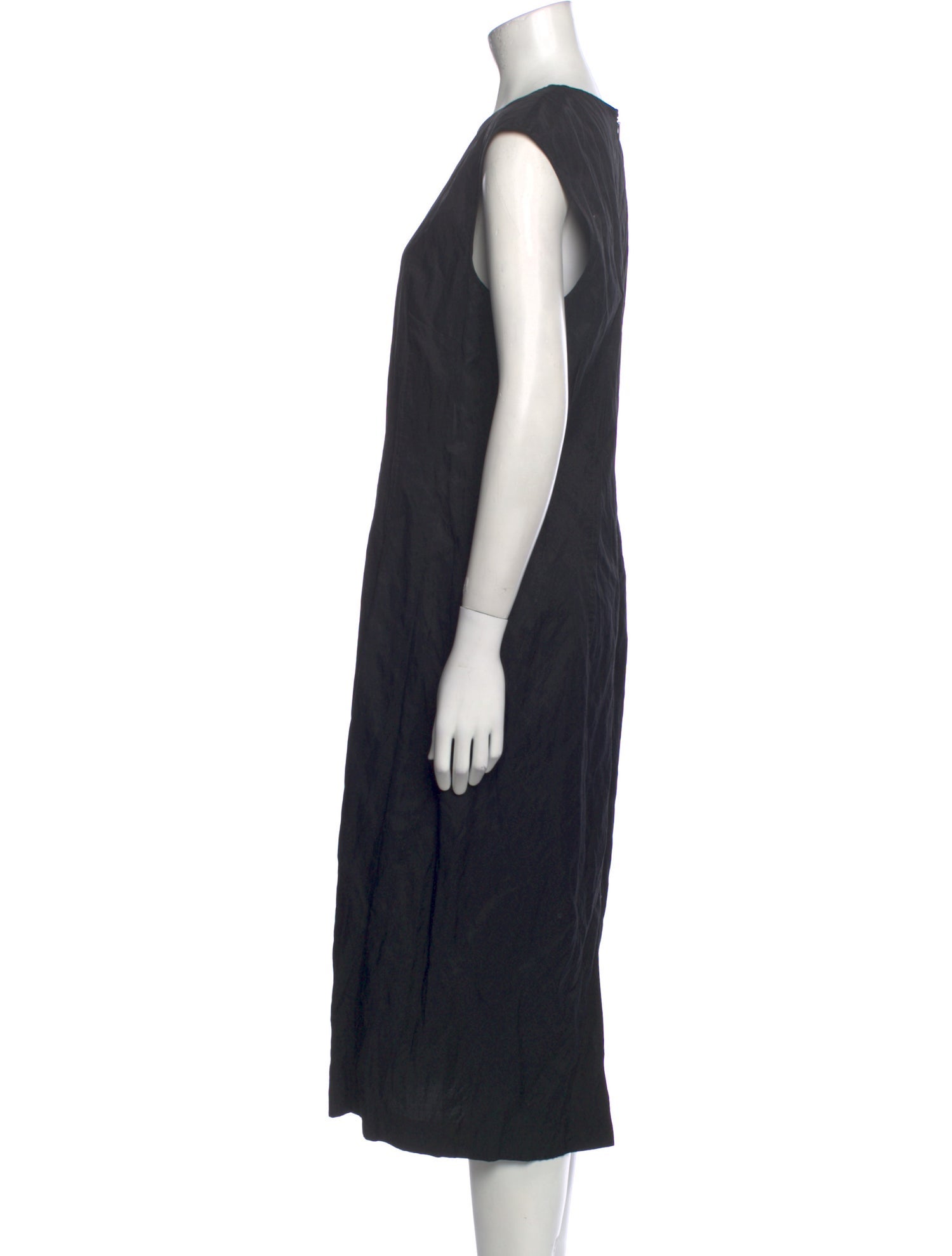 Lafayette 148 Crew Neck Midi Length Dress