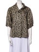Lafayette 148 Wool Animal Print Jacket