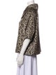 Lafayette 148 Wool Animal Print Jacket