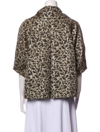 Lafayette 148 Wool Animal Print Jacket
