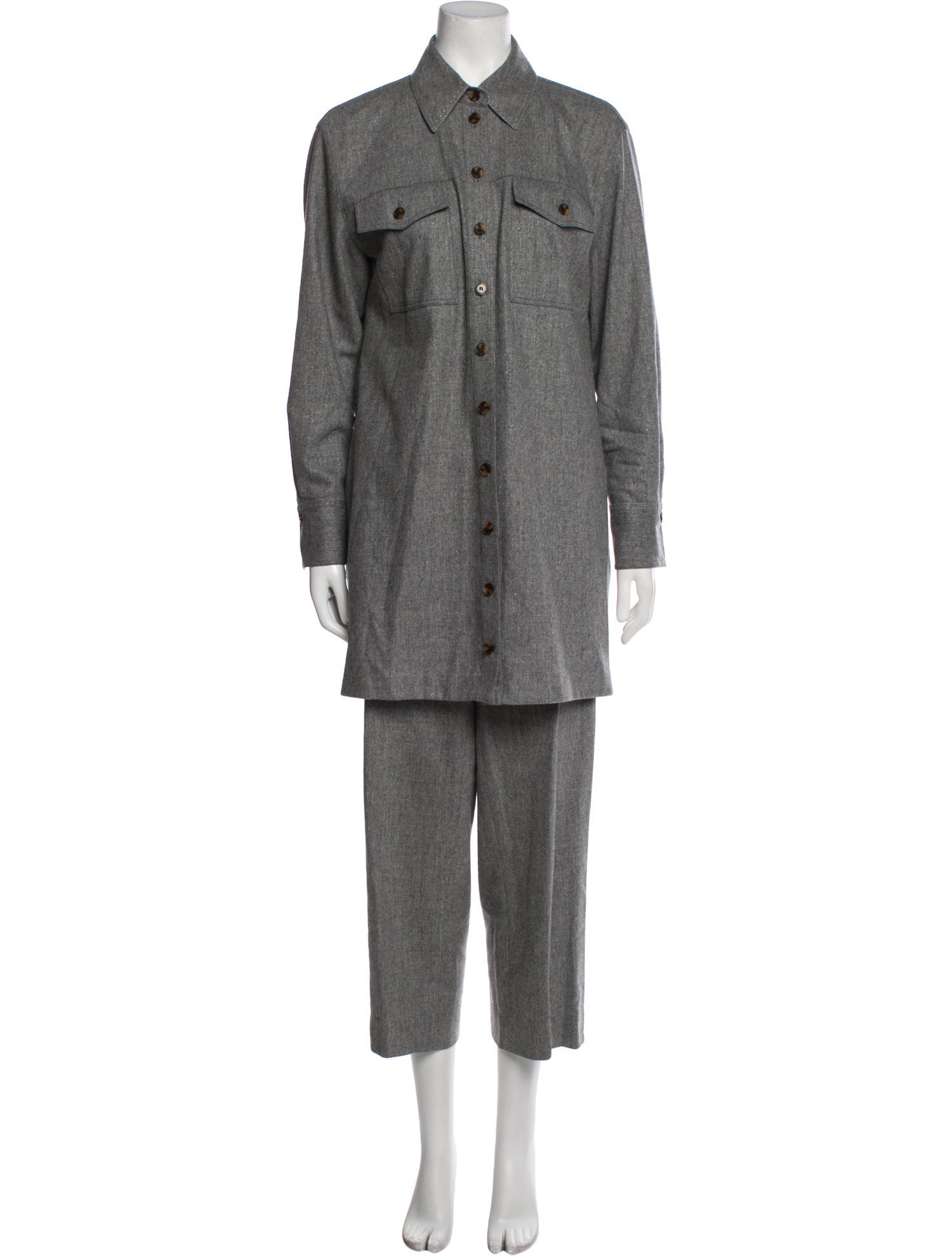 Lafayette 148 Virgin Wool Pant Set