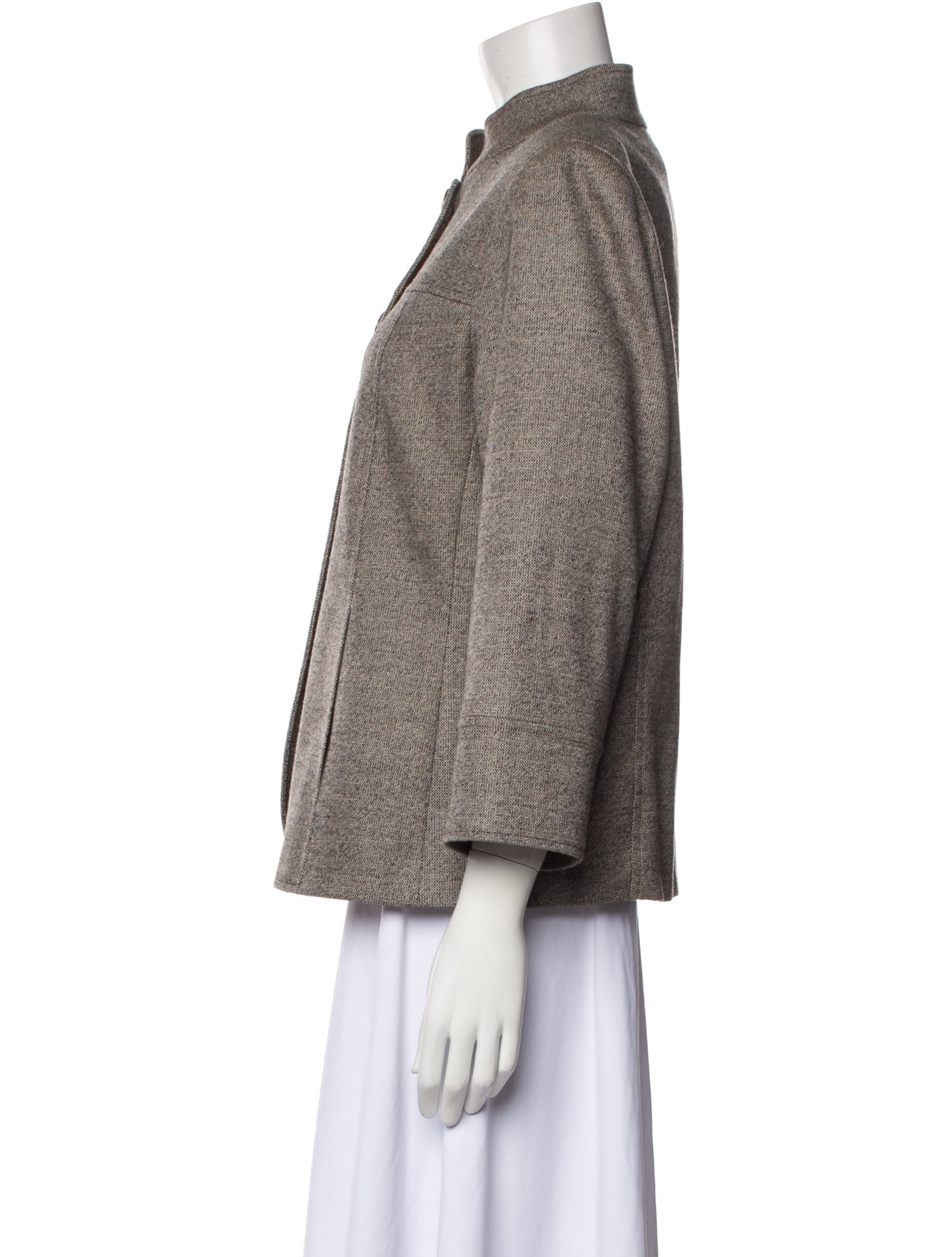 Lafayette 148 Virgin Wool Tweed Pattern Jacket