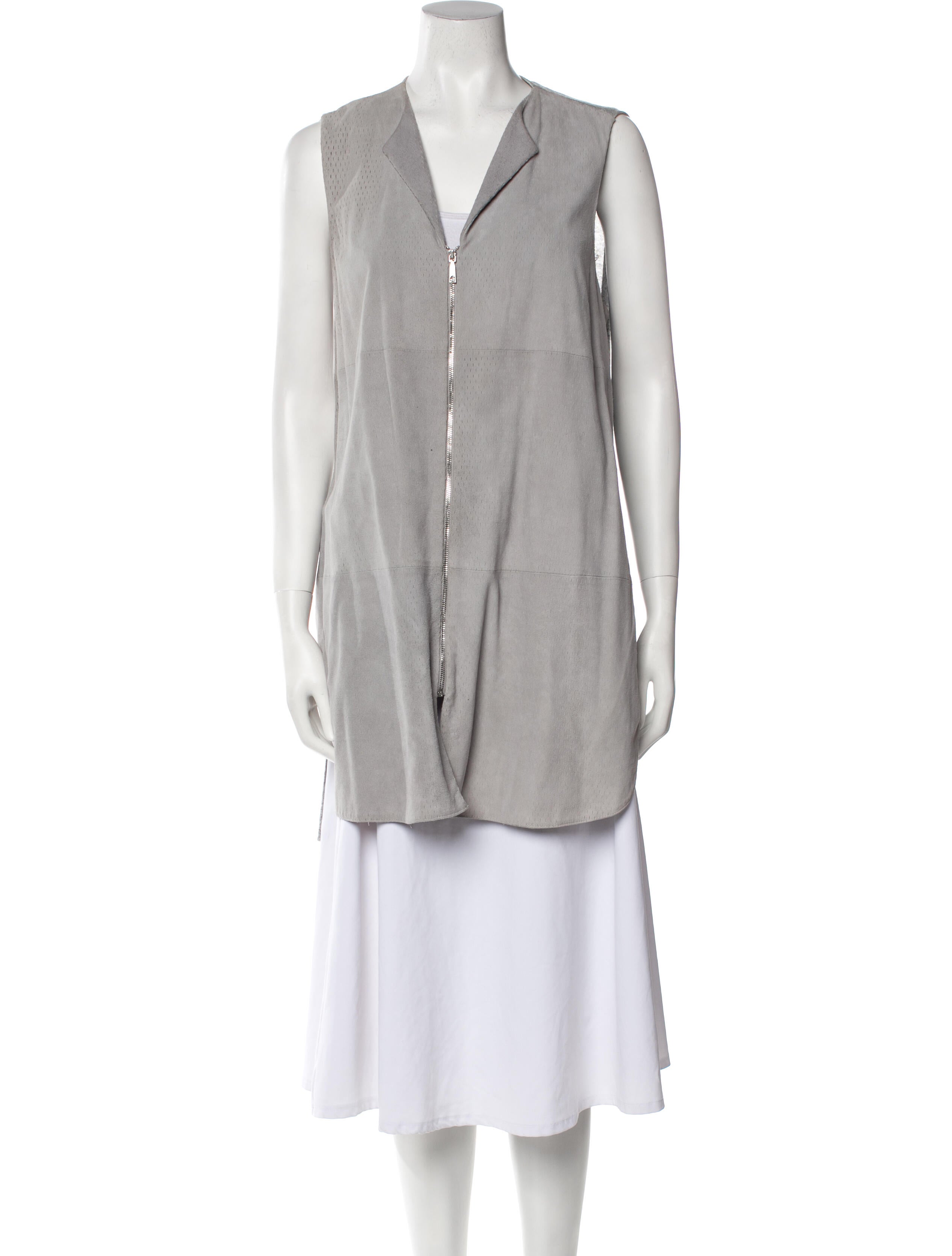 Lafayette 148 Lambskin Vest