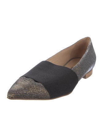 Lafayette 148 Glitter Printed Flats