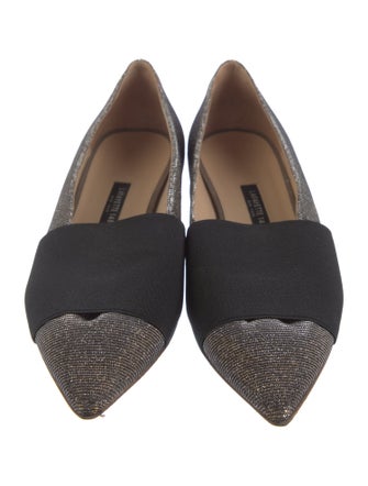 Lafayette 148 Glitter Printed Flats