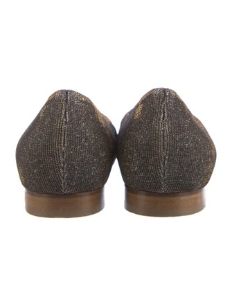 Lafayette 148 Glitter Printed Flats