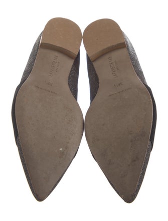 Lafayette 148 Glitter Printed Flats