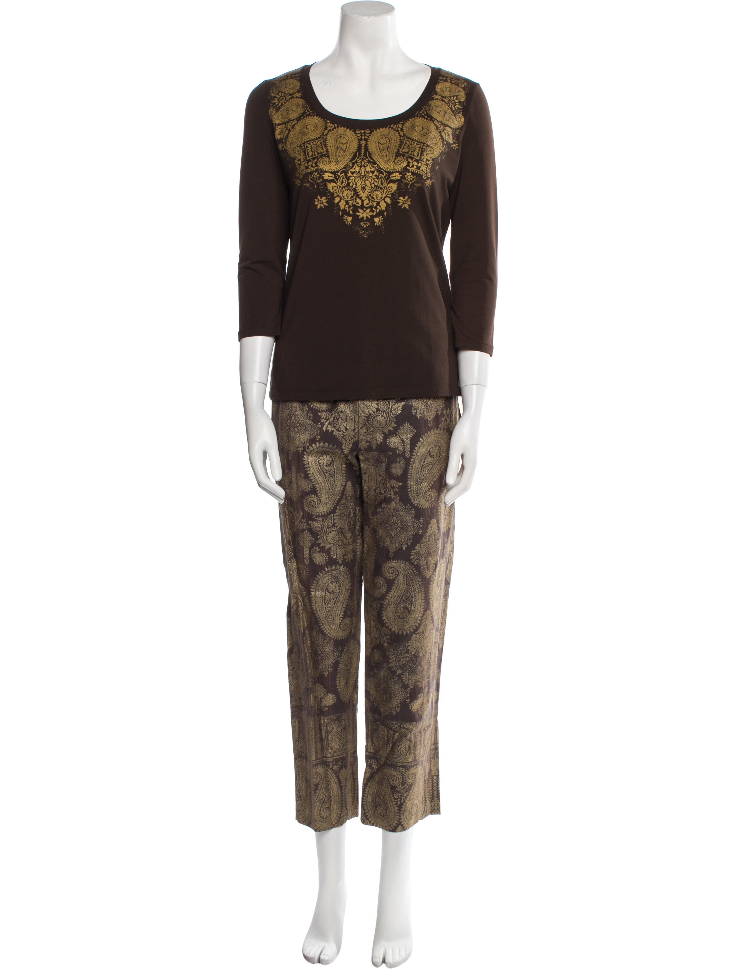 Lafayette 148 Printed Pant Set