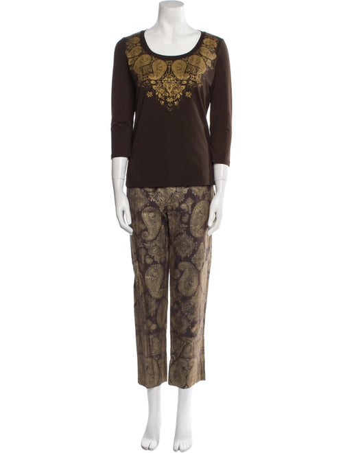 Lafayette 148 Printed Pant Set