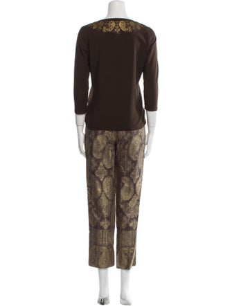 Lafayette 148 Printed Pant Set