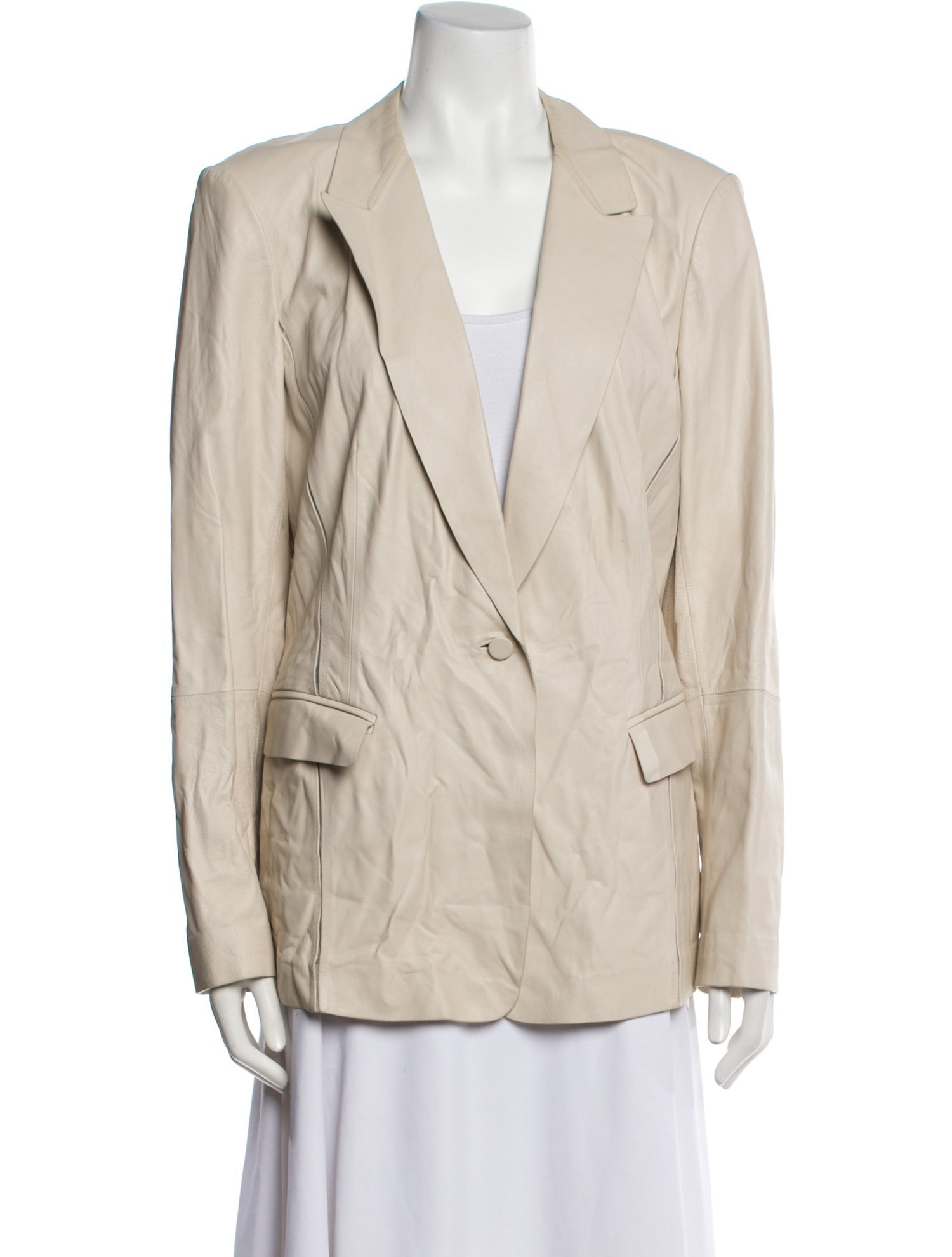 Lafayette 148 Leather Blazer