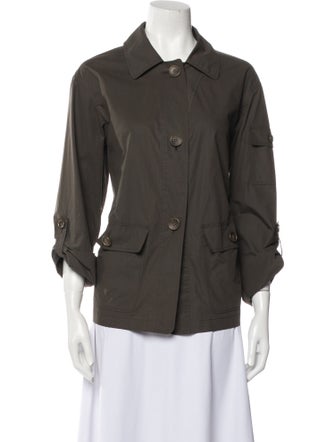 Lafayette 148 Three-Quarter Sleeve Button-Up Top