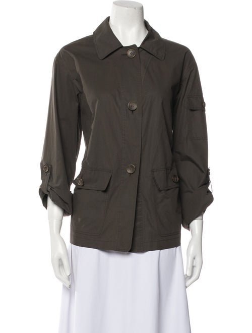 Lafayette 148 Three-Quarter Sleeve Button-Up Top