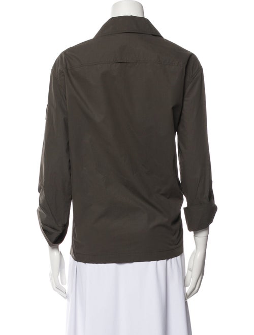 Lafayette 148 Three-Quarter Sleeve Button-Up Top