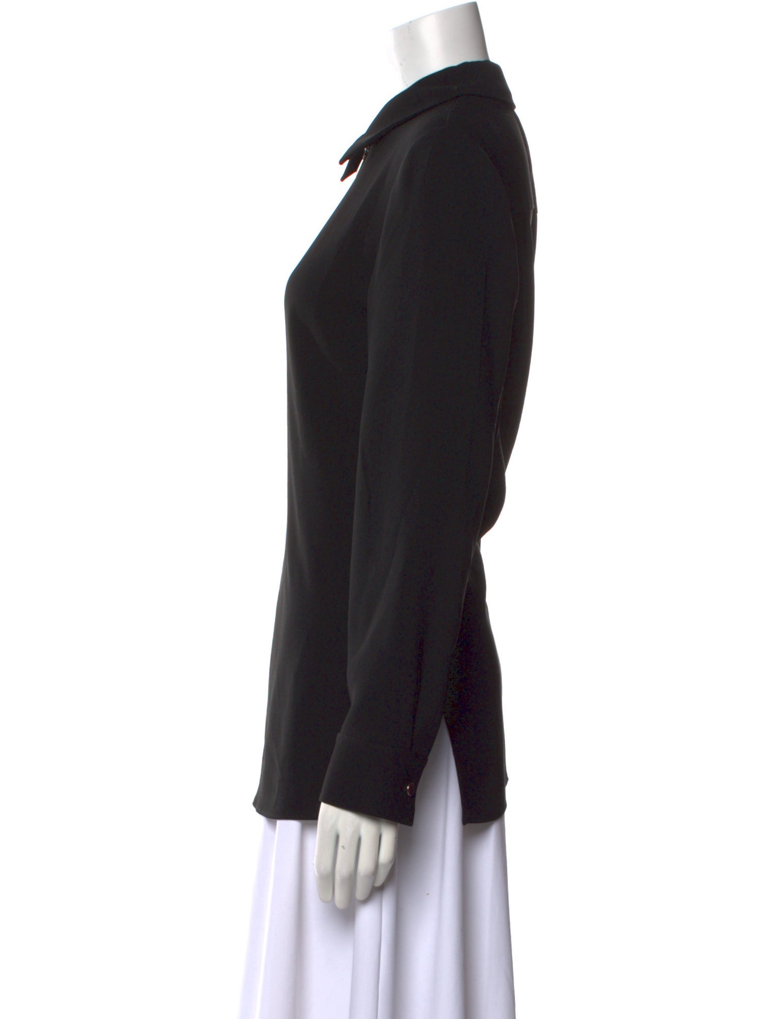 Lafayette 148 Long Sleeve Button-Up Top