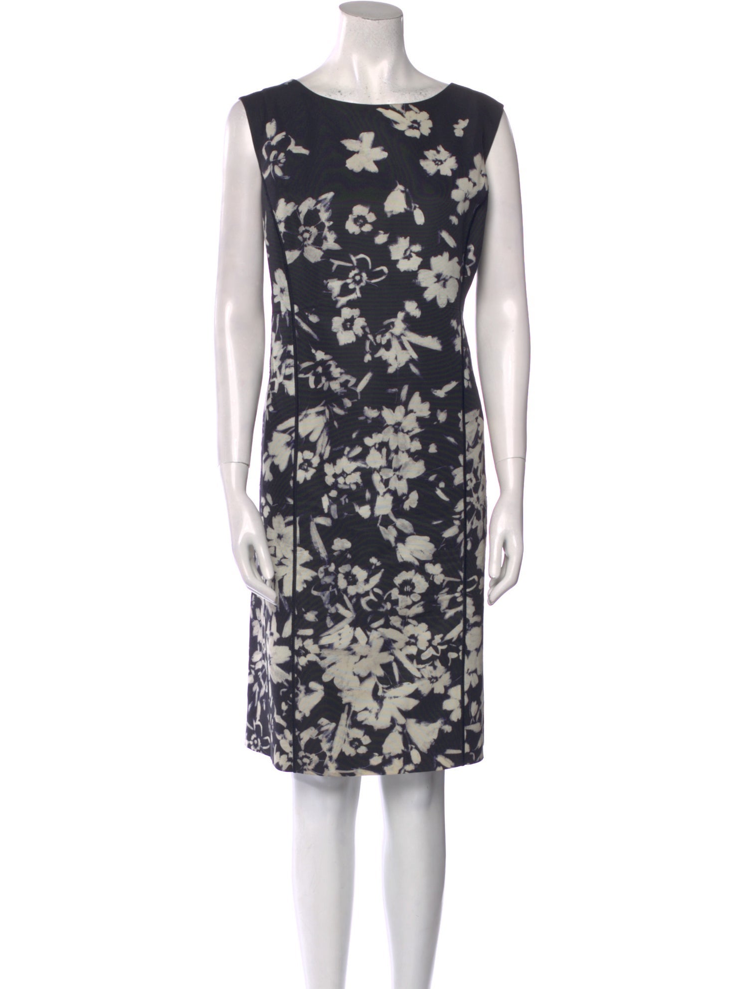 Lafayette 148 Floral Print Midi Length Dress