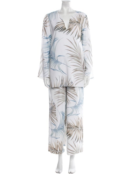 Lafayette 148 Printed Pant Set