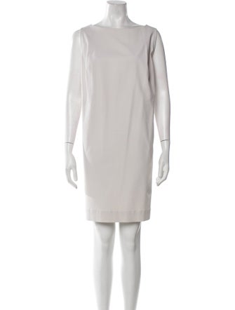 Lafayette 148 Bateau Neckline Mini Dress