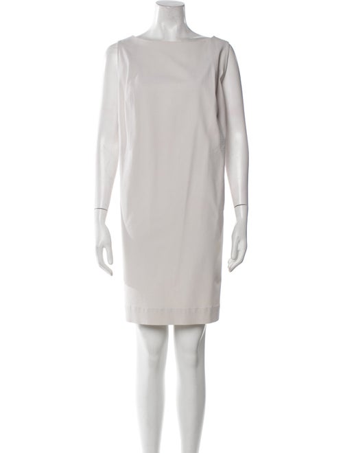 Lafayette 148 Bateau Neckline Mini Dress