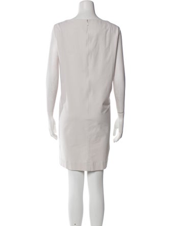 Lafayette 148 Bateau Neckline Mini Dress