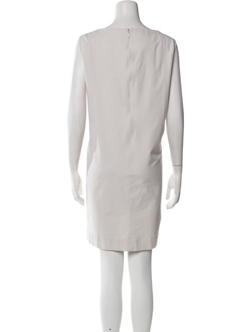 Lafayette 148 Bateau Neckline Mini Dress