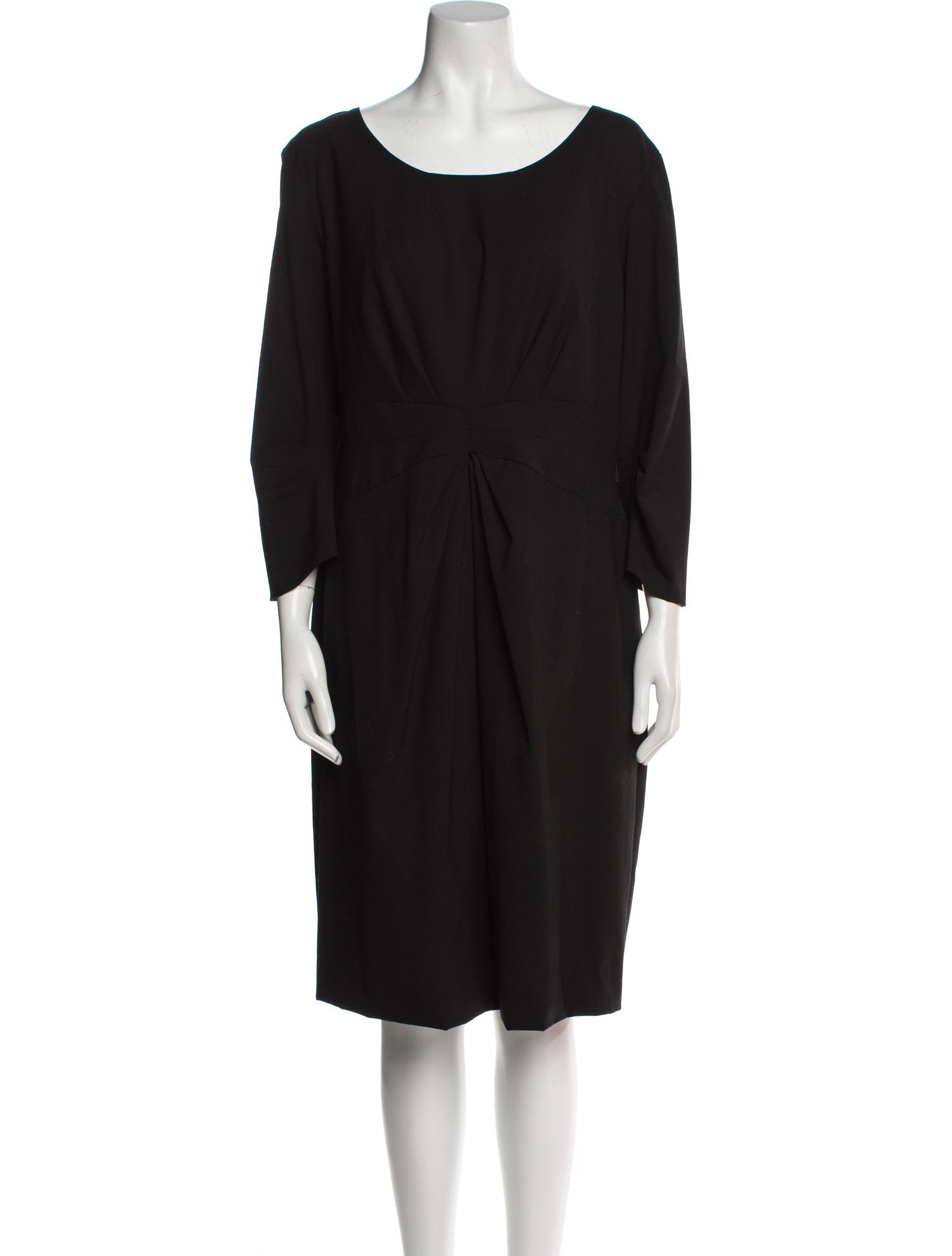 Lafayette 148 Bateau Neckline Midi Length Dress