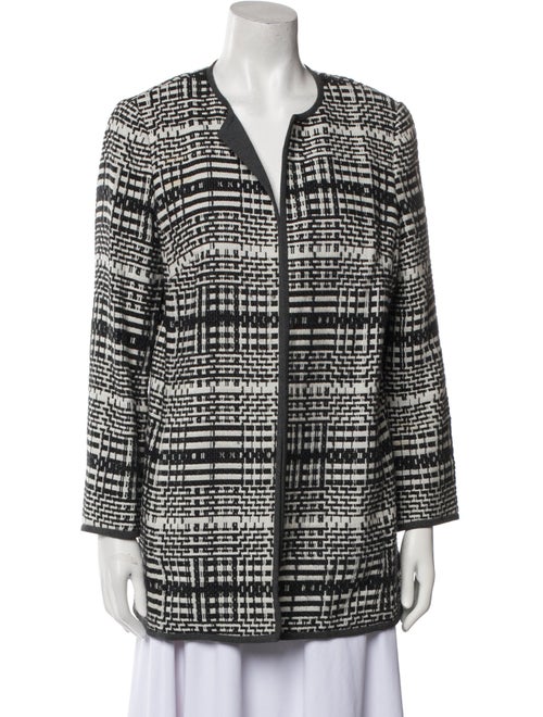 Lafayette 148 Houndstooth Print Coat