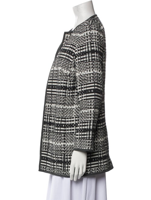 Lafayette 148 Houndstooth Print Coat