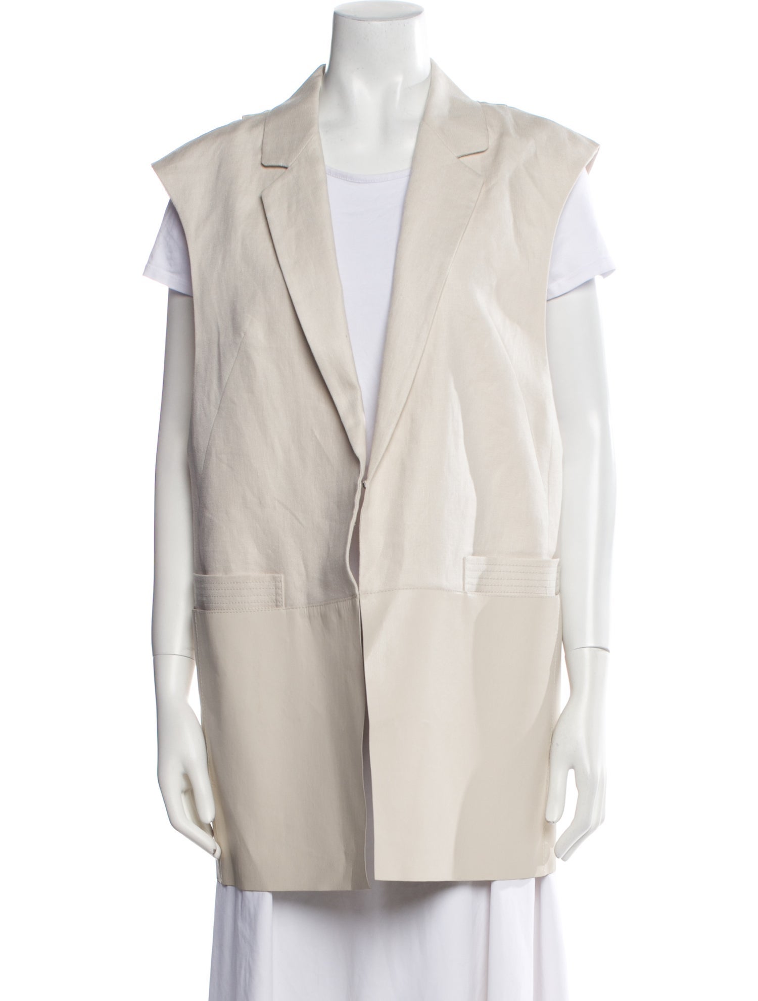 Lafayette 148 Linen Vest