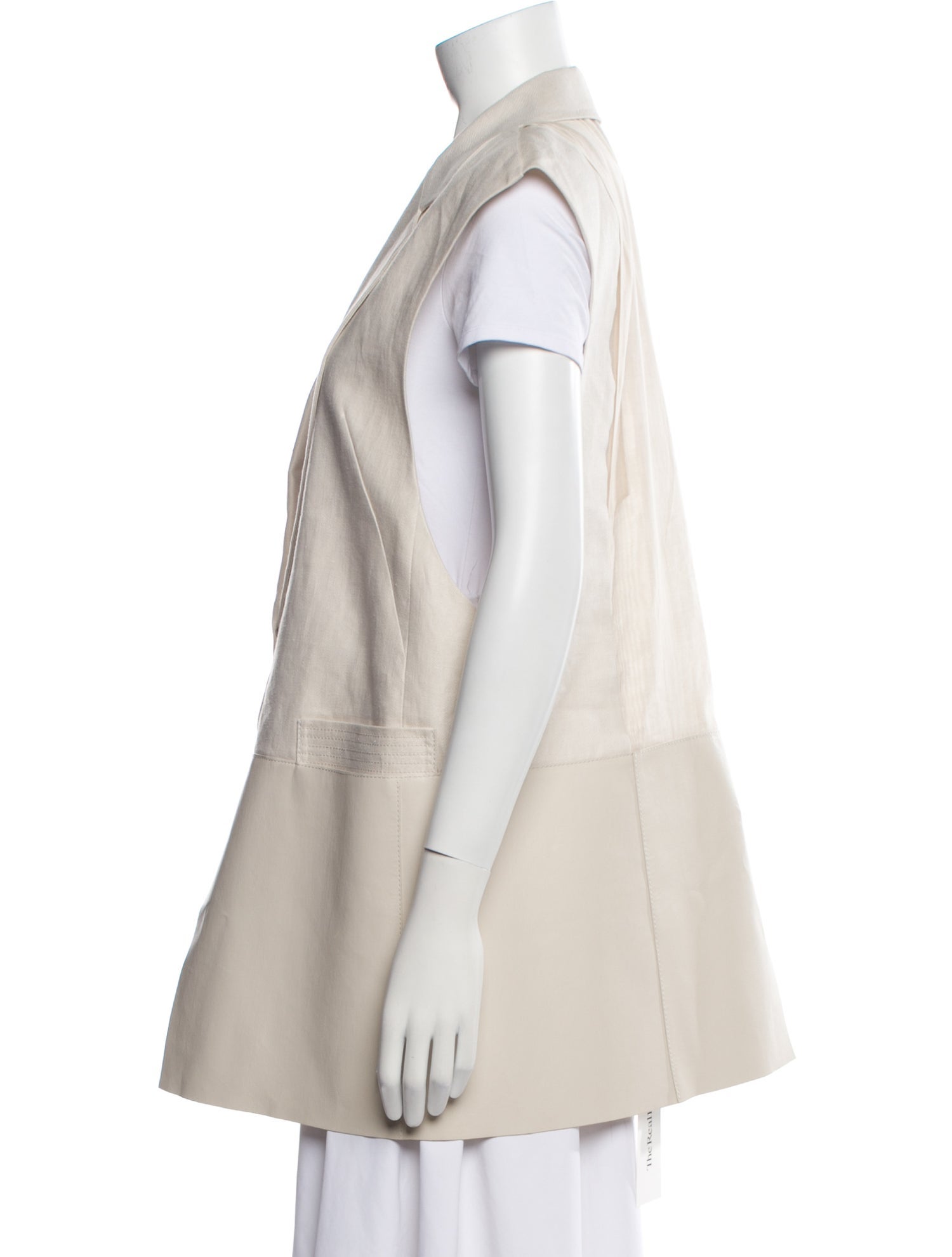 Lafayette 148 Linen Vest