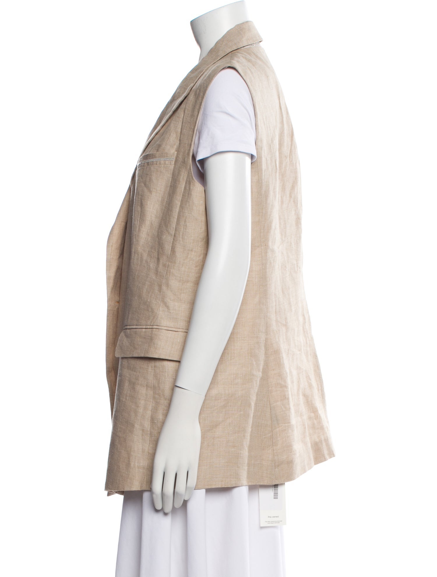 Lafayette 148 Linen Vest