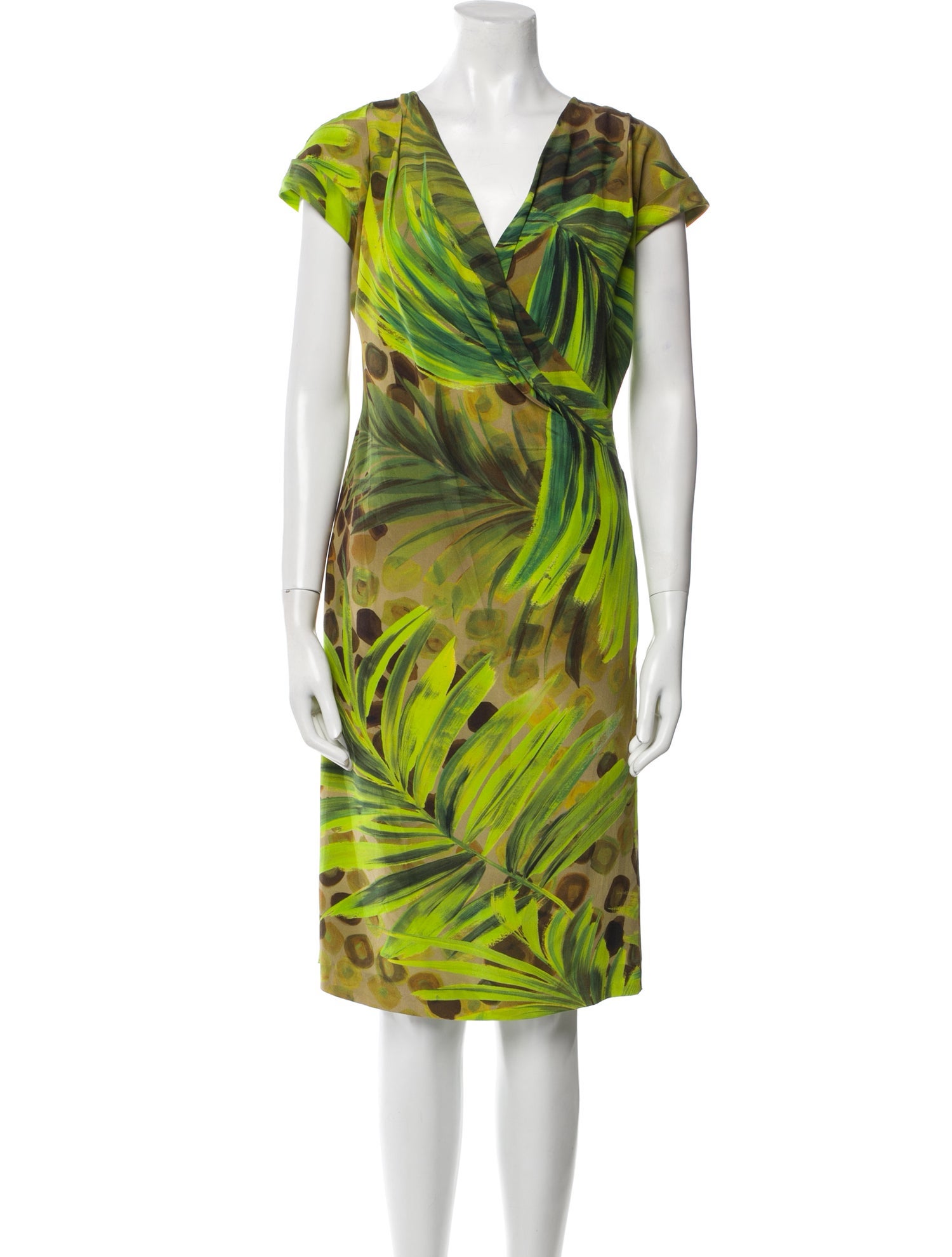 Lafayette 148 Silk Knee-Length Dress