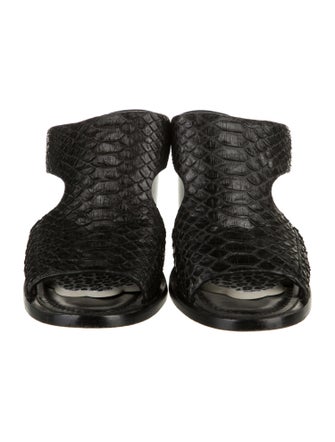 Lafayette 148 Snakeskin Slides