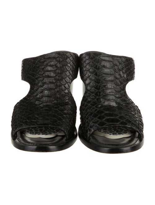 Lafayette 148 Snakeskin Slides