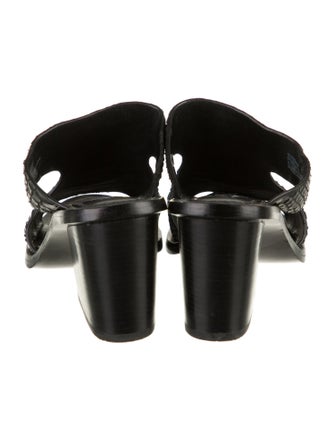 Lafayette 148 Snakeskin Slides