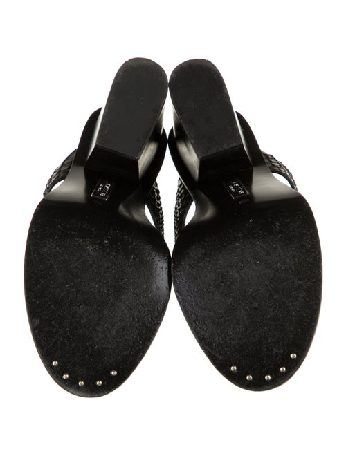 Lafayette 148 Snakeskin Slides