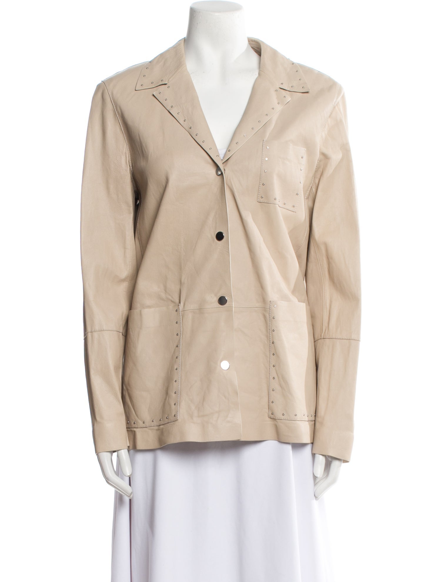 Lafayette 148 Leather Blazer