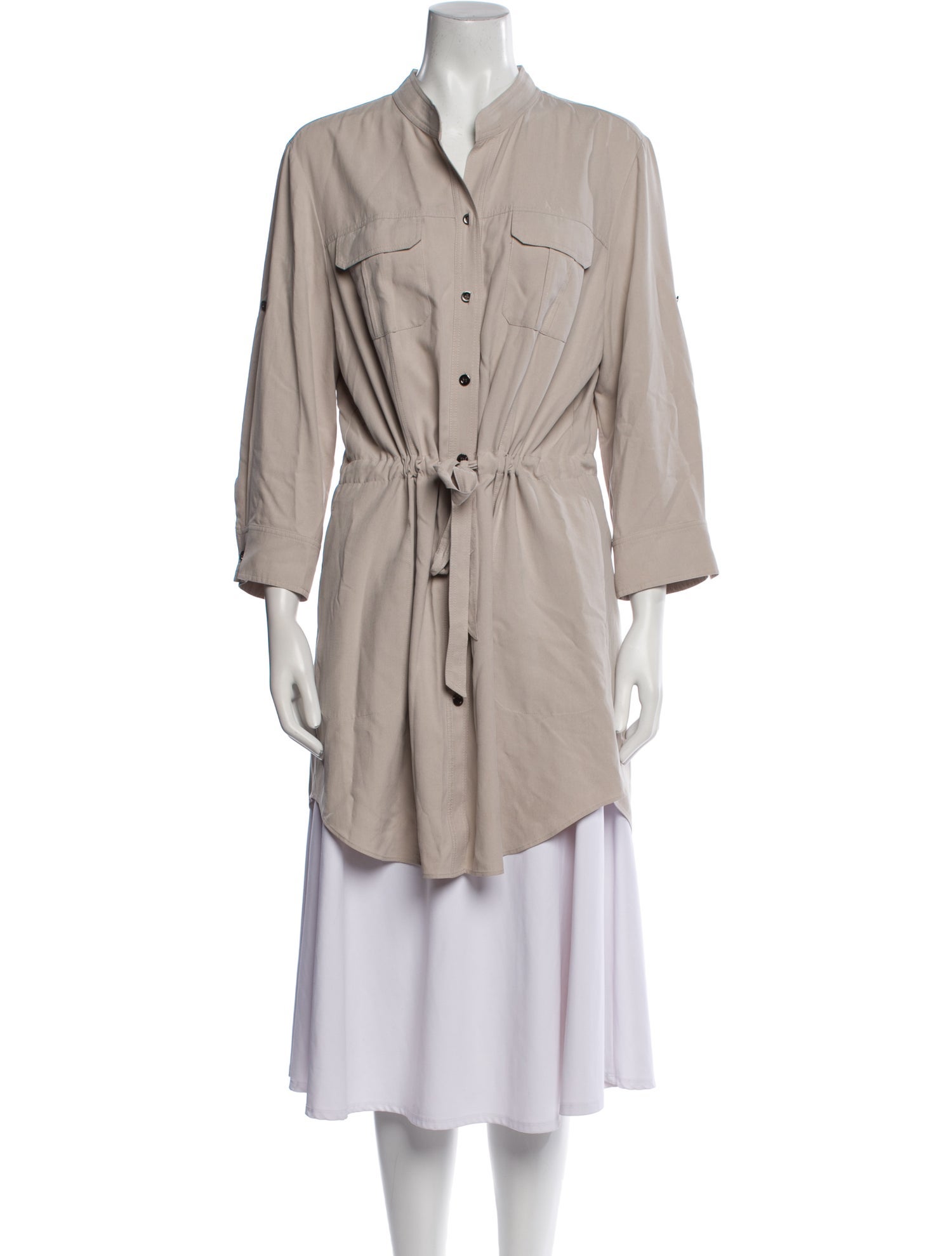 Lafayette 148 Silk Trench Coat