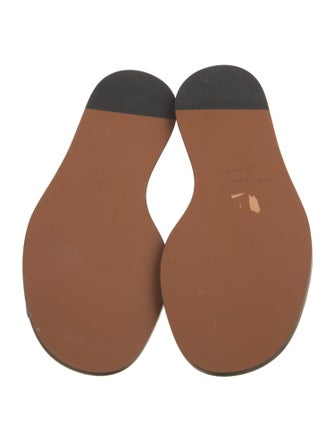 Lafayette 148 Canvas Striped Slides