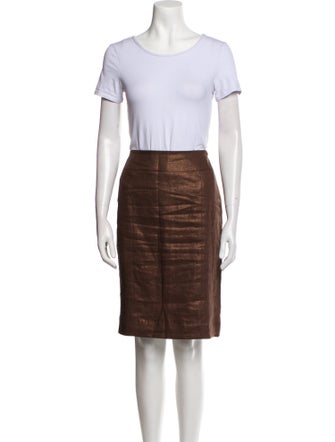 Lafayette 148 Linen Skirt Set