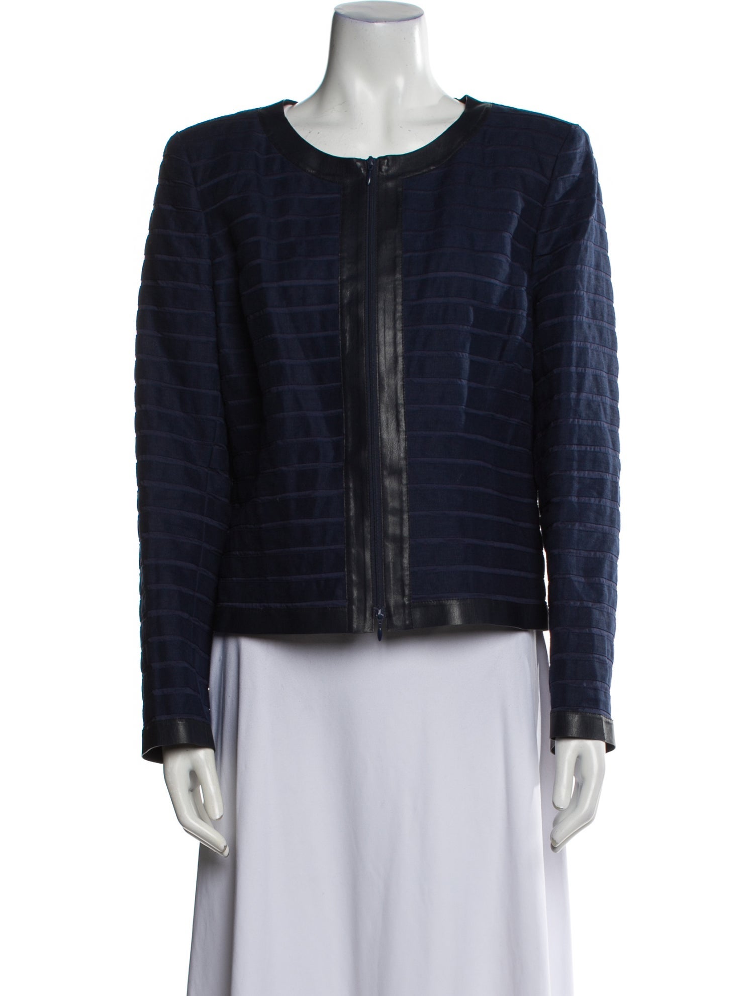 Lafayette 148 Linen Tweed Pattern Evening Jacket