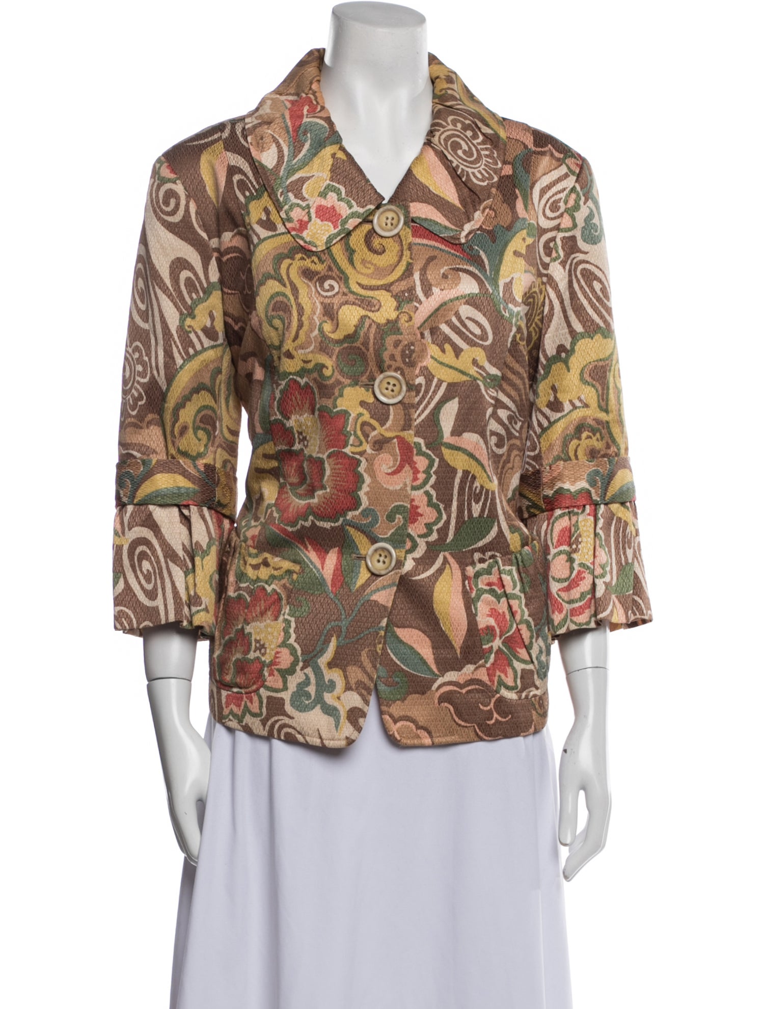 Lafayette 148 Floral Print Blazer