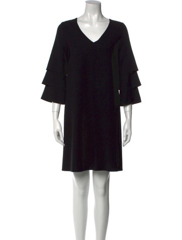 Lafayette 148 Dresses V-Neck Mini Dress Petite