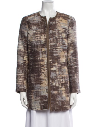 Lafayette 148 Wool Printed Coat