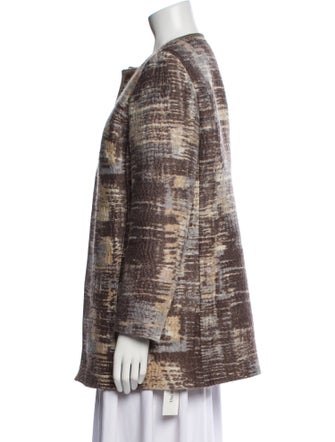 Lafayette 148 Wool Printed Coat