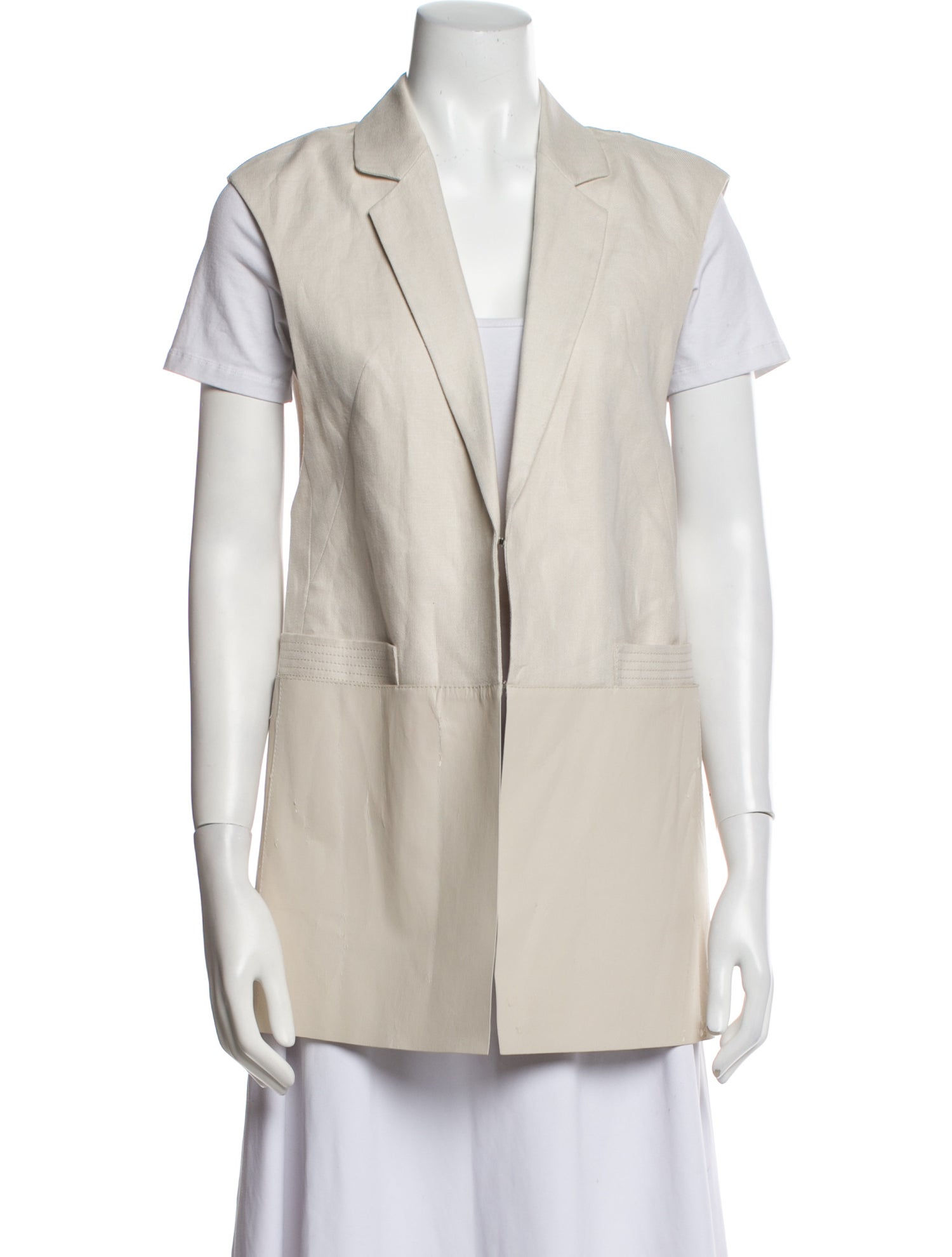 Lafayette 148 Linen Vest