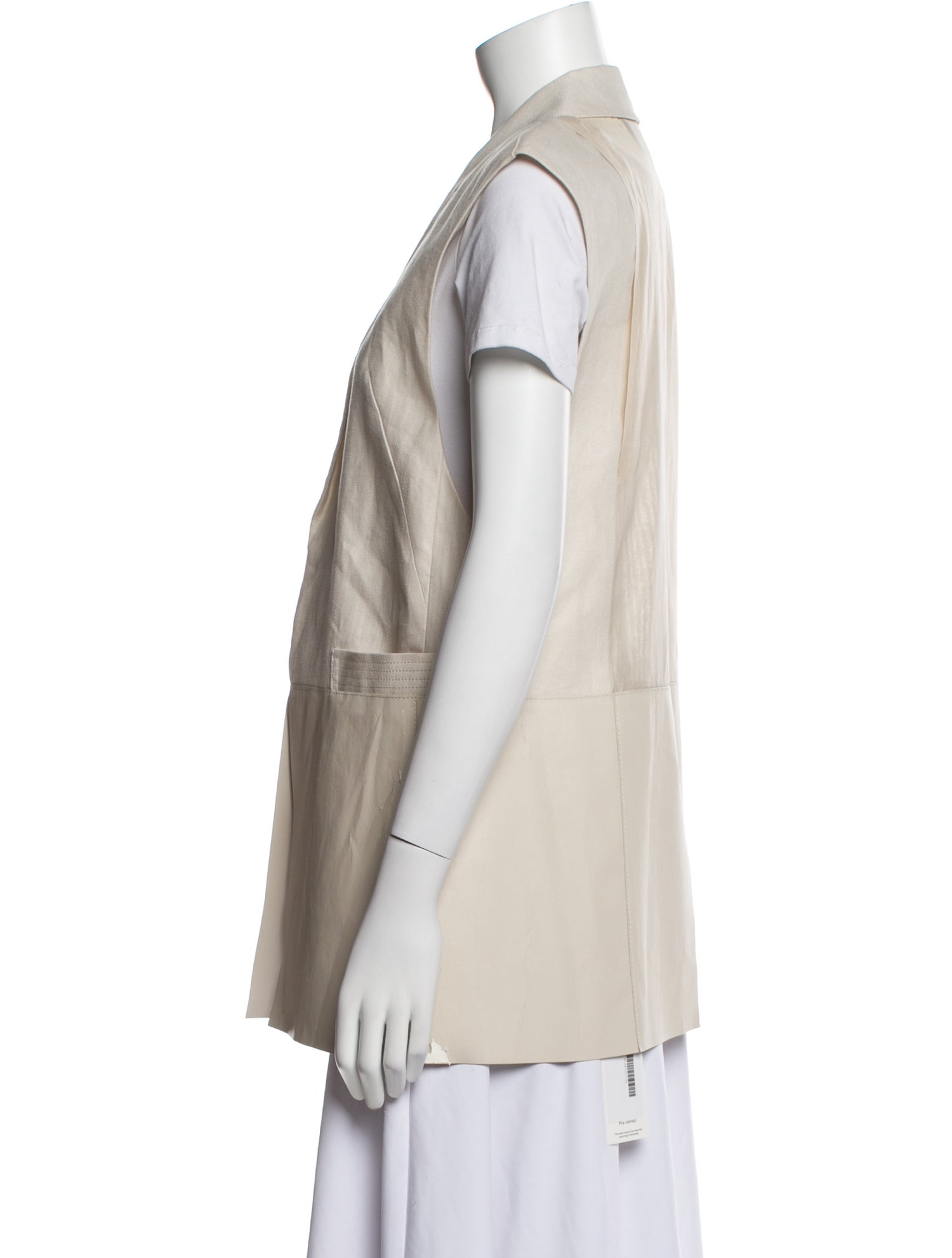 Lafayette 148 Linen Vest