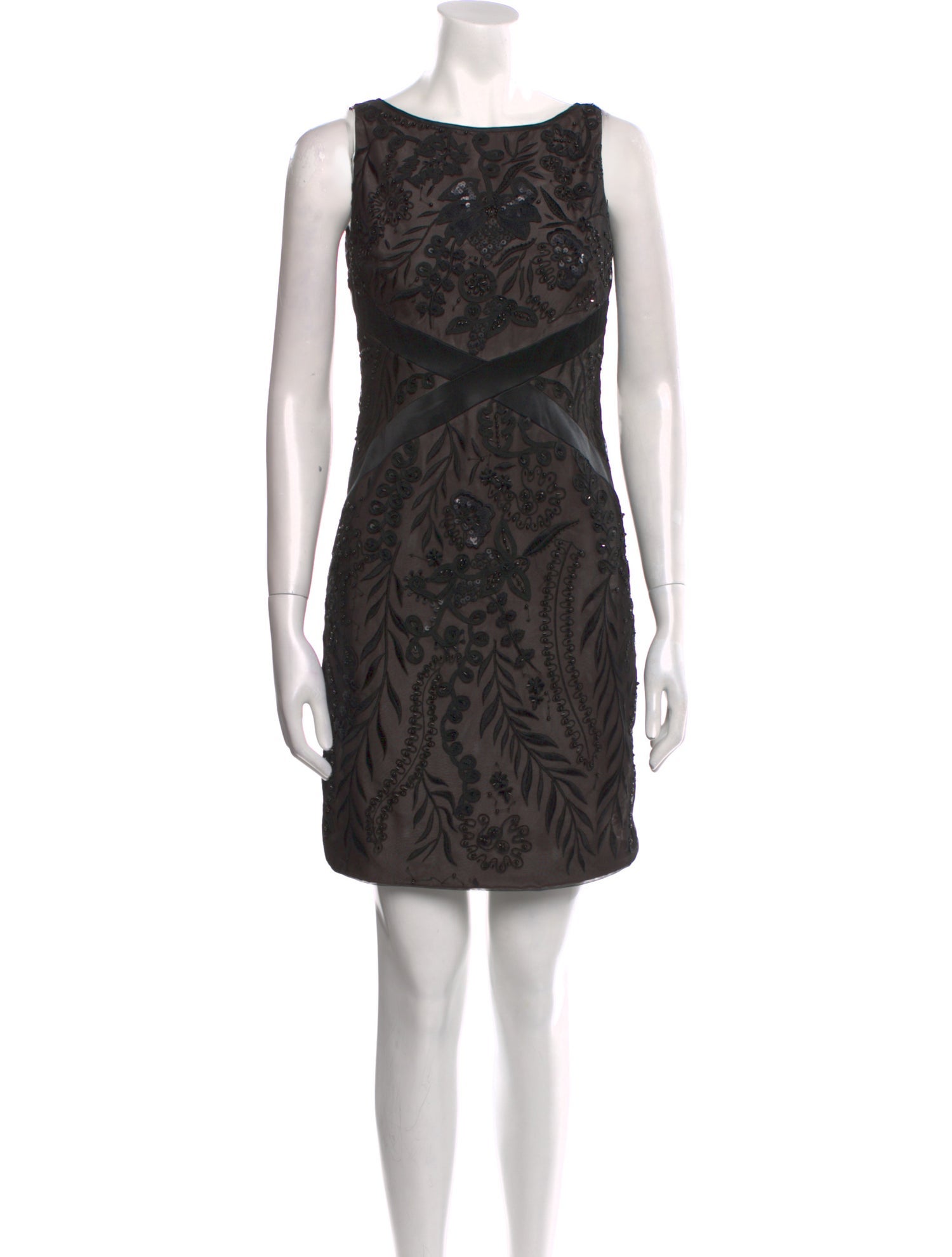 Lafayette 148 Lace Pattern Mini Dress