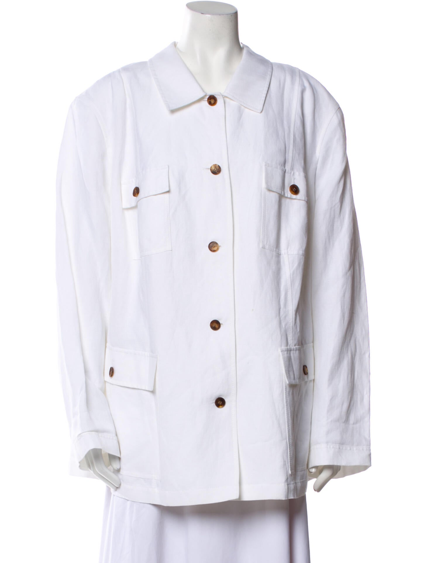 Lafayette 148 Linen Denim Jacket