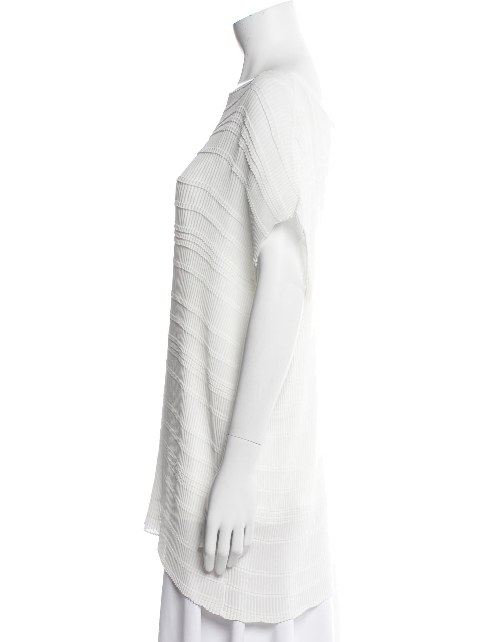 Lafayette 148 Bateau Neckline Short Sleeve Tunic